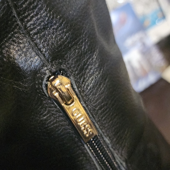 Guess LEATHER Black Knee High Boots - NEVER WORN - Picture 6 of 6